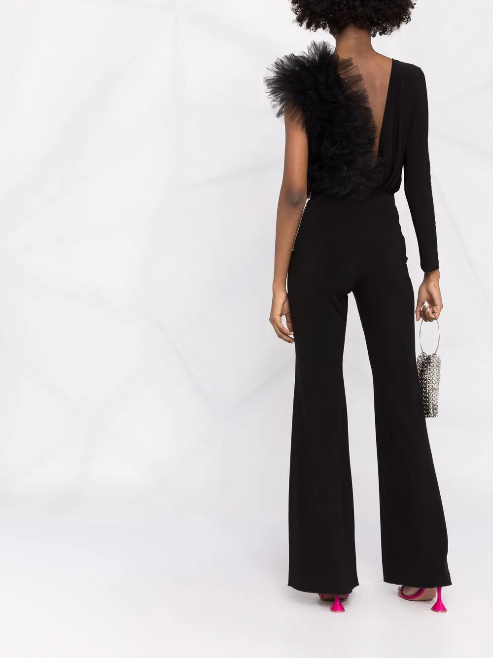 X Lia Aram Ruffle-Detail Bodysuit