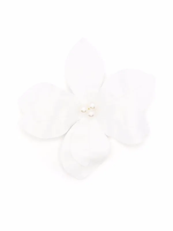 MANURI large flower brooch women Fabric One Size White
