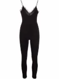 Alchemy x Lia Aram lace-trim bodysuit - Black