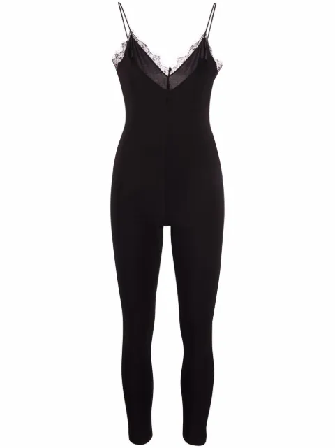 Alchemy x Lia Aram lace-trim bodysuit