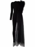 Alchemy x Lia Aram ruffle-detail jumpsuit - Black