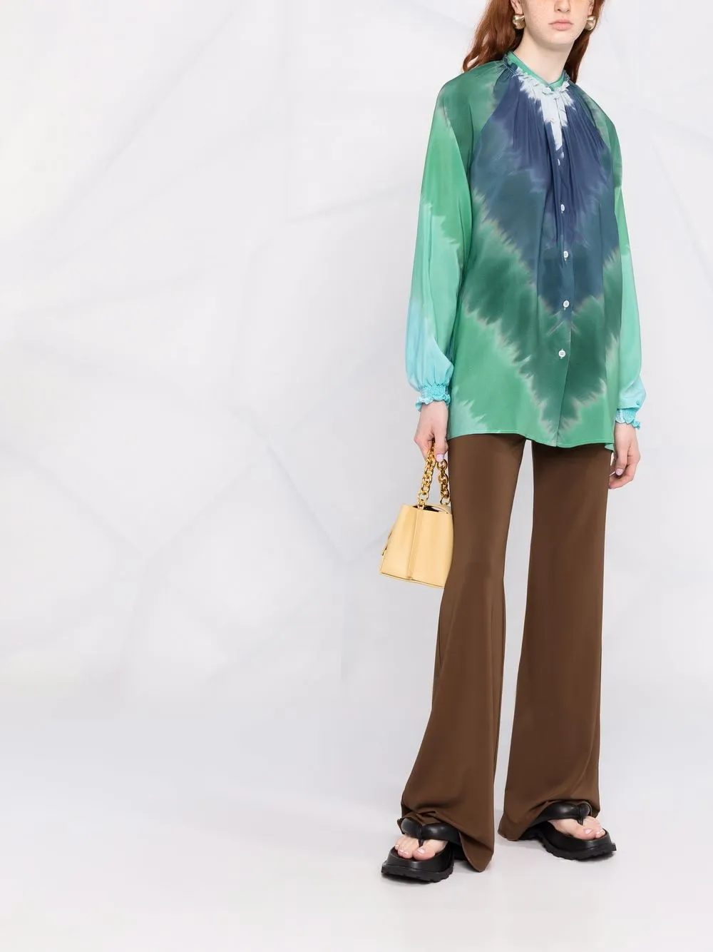 F.R.S For Restless Sleepers Zijden blouse - Groen