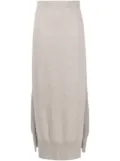 Barrie high-waisted knit skirt - Neutrals