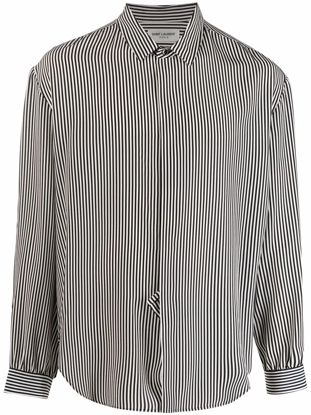 striped silk shirt