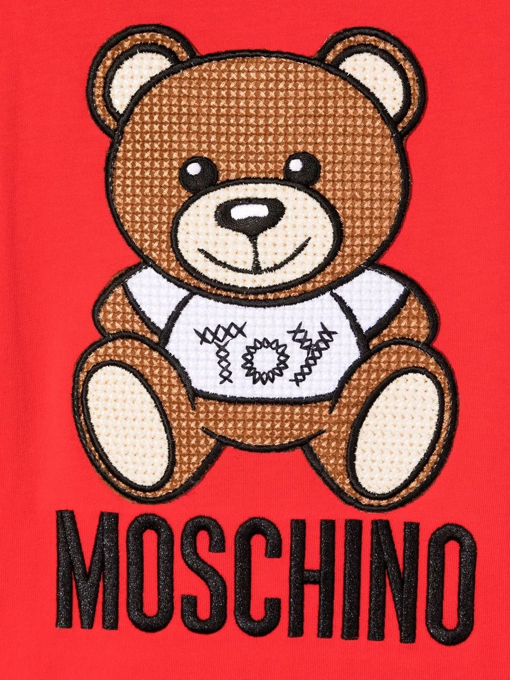 фото Moschino kids футболка teddy bear с логотипом