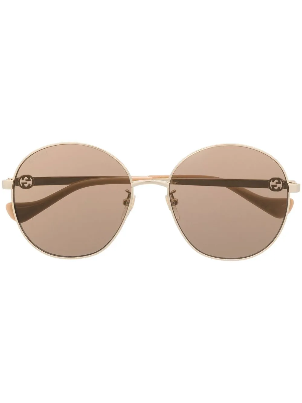 

Gucci Eyewear square tinted sunglasses - Gold
