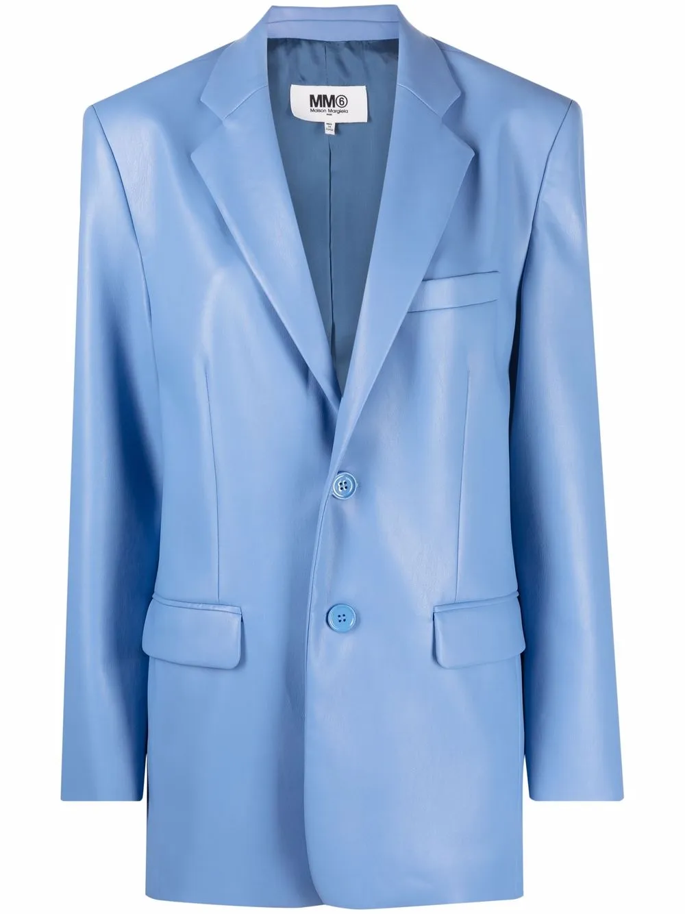 

MM6 Maison Margiela oversized single-breasted blazer - Blue