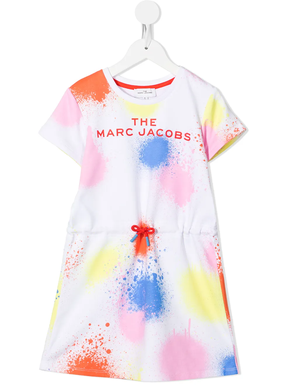 

Marc Jacobs Kids painterly-print drawstring-waist dress - White