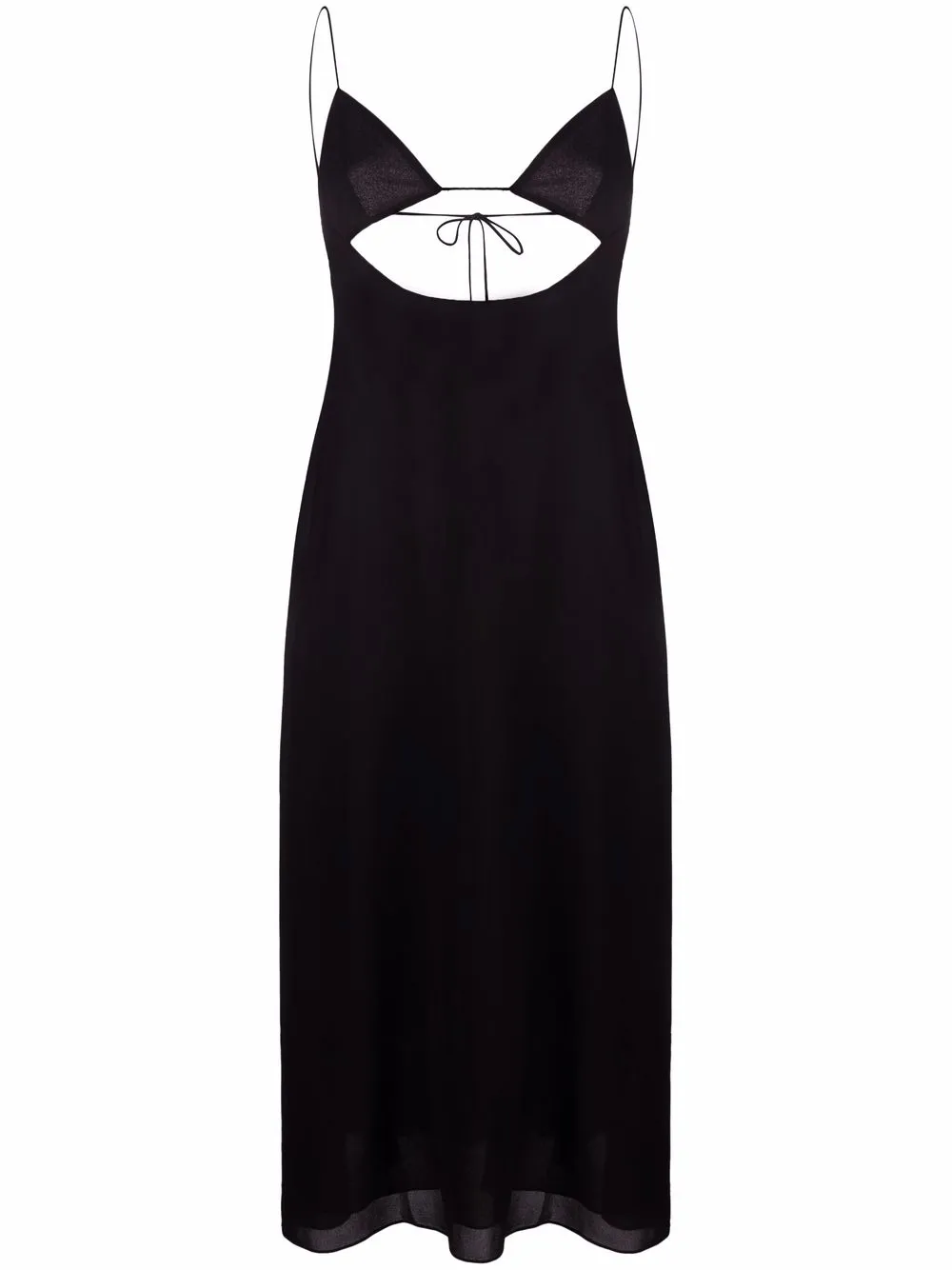 

Saint Laurent vestido con espalda descubierta - Negro