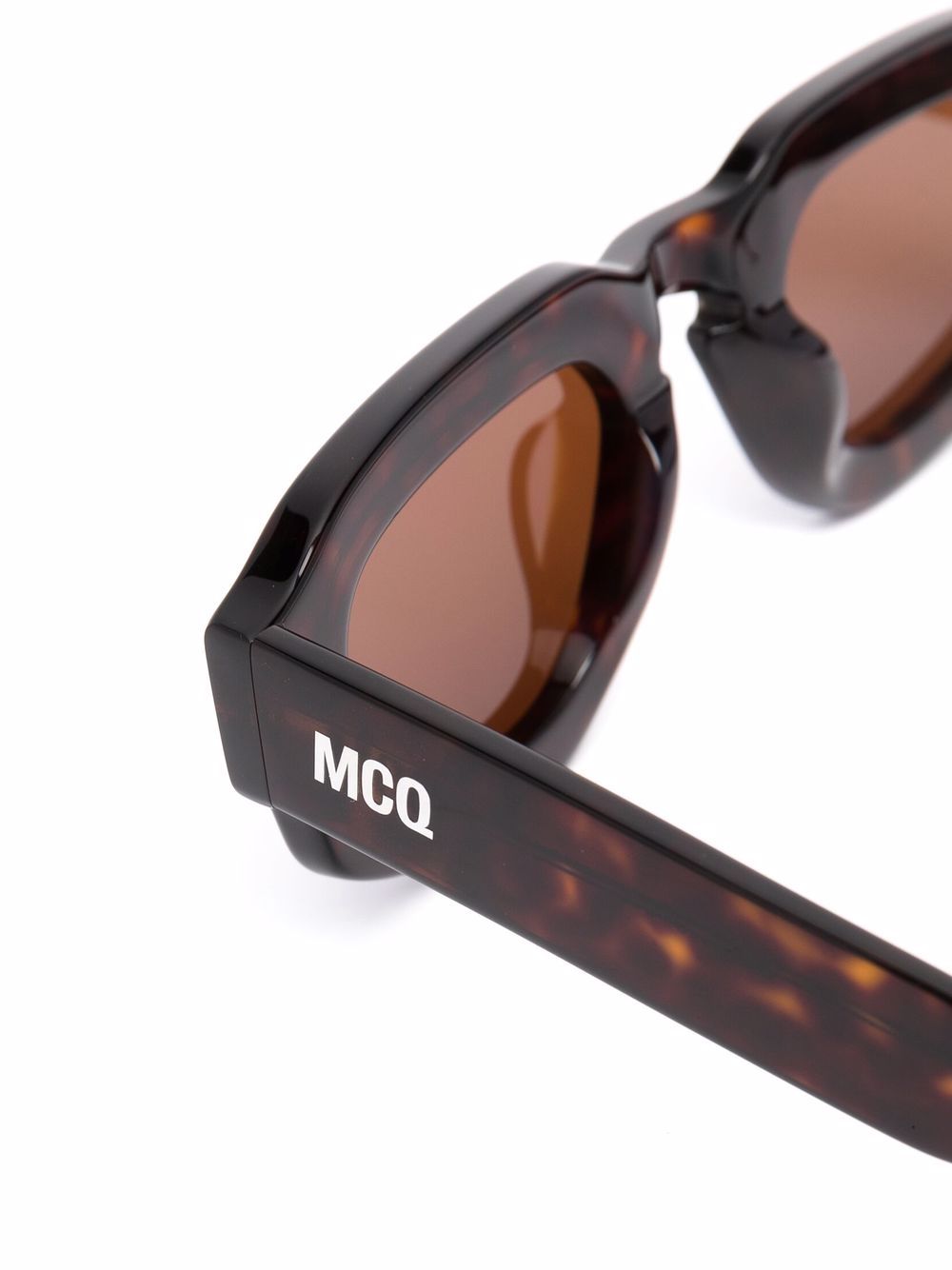 фото Mcq tortoise square-frame sunglasses