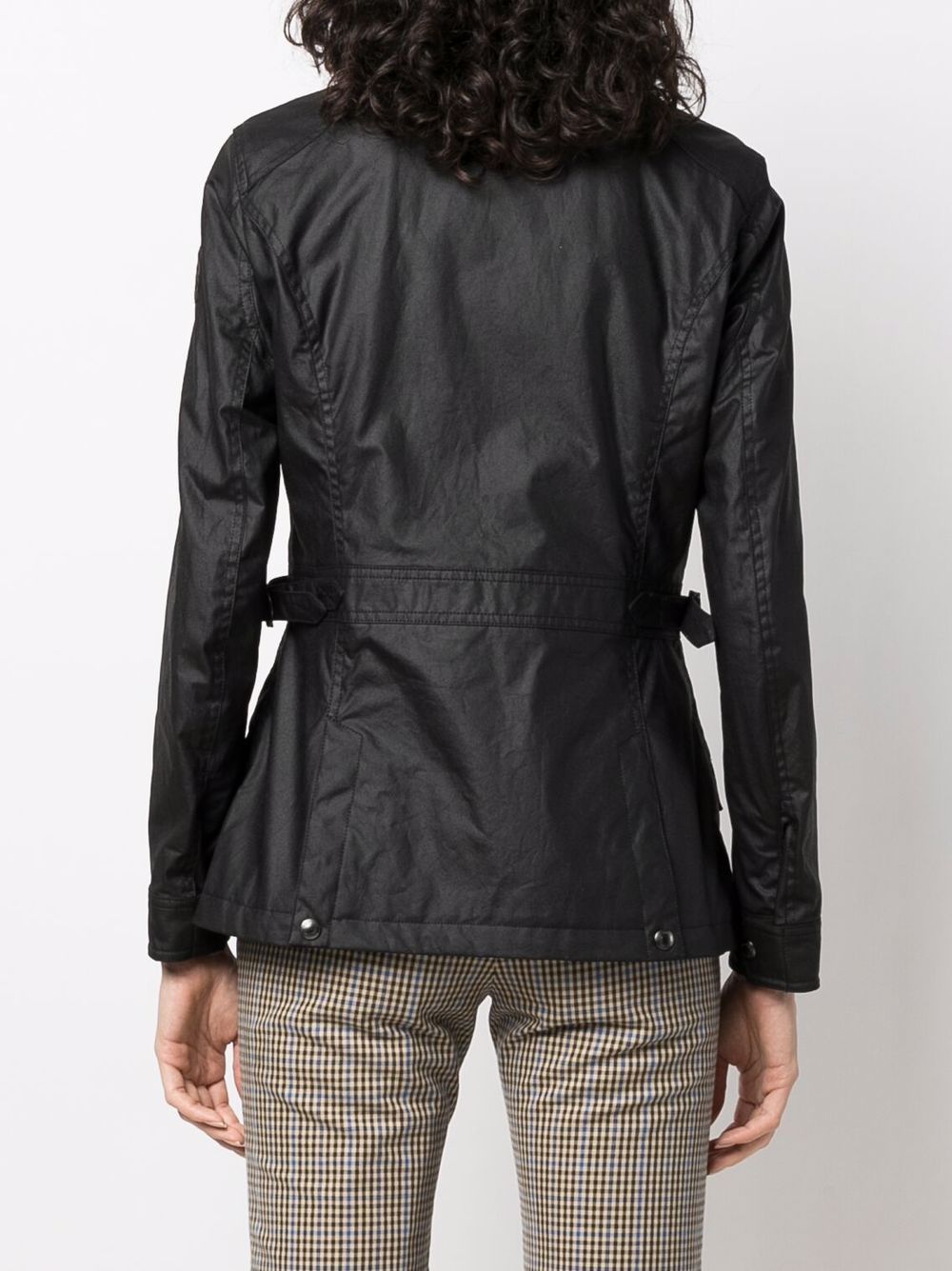 фото Belstaff logo-patch shell jacket