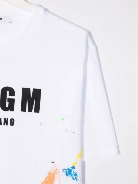 MSGM Kids TEEN logo-print short-sleeved T-shirt - FARFETCH MSGM Kids TEEN logo-print short-sleeved T-shirt - Farfetch