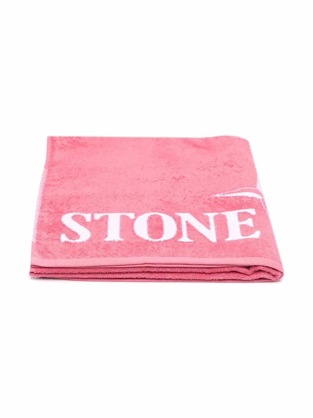 

Stone Island Junior toalla de playa con logo estampado - Rosado