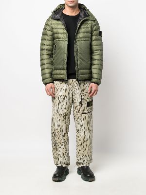 grey stone island puffer