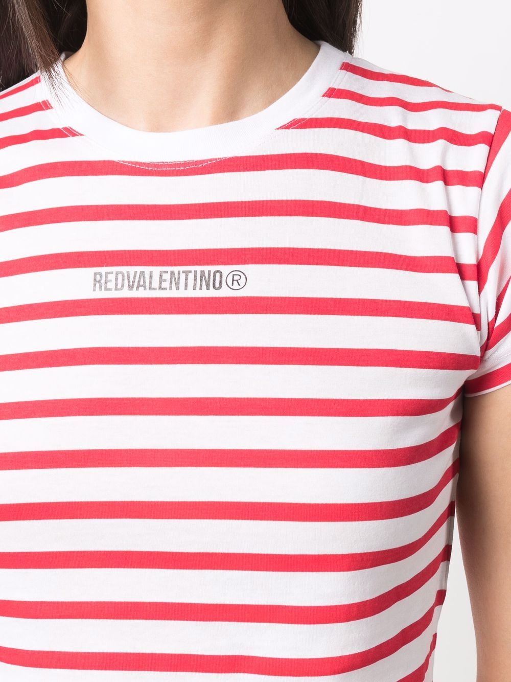 фото Red valentino logo-print t-shirt