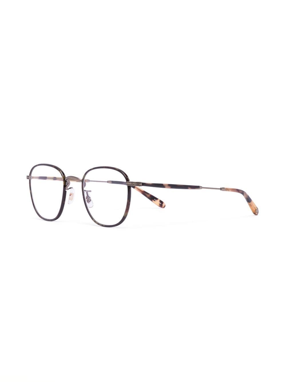 

Garrett Leight lentes con armazón circular - Marrón