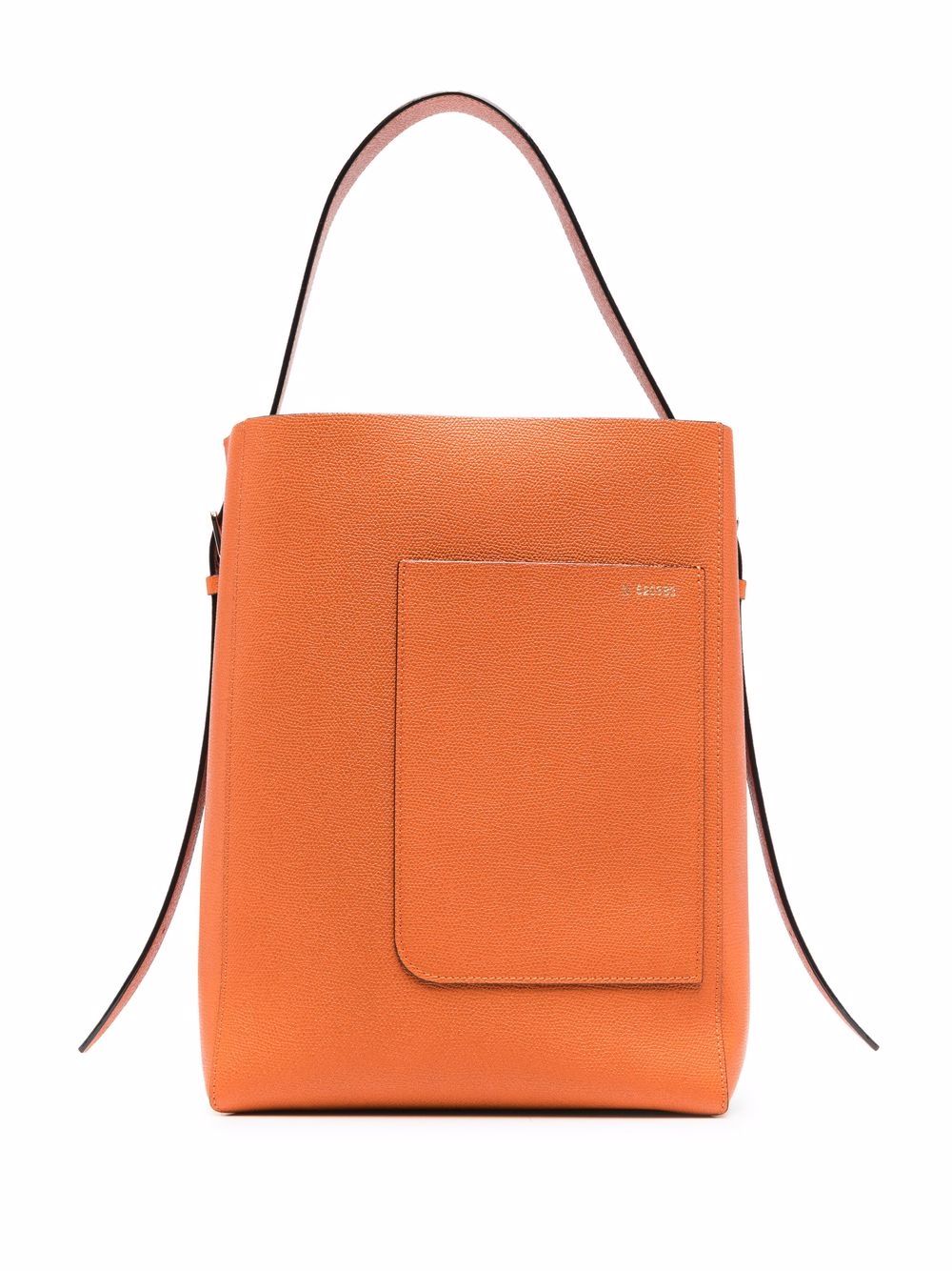фото Valextra open-top leather shoulder bag
