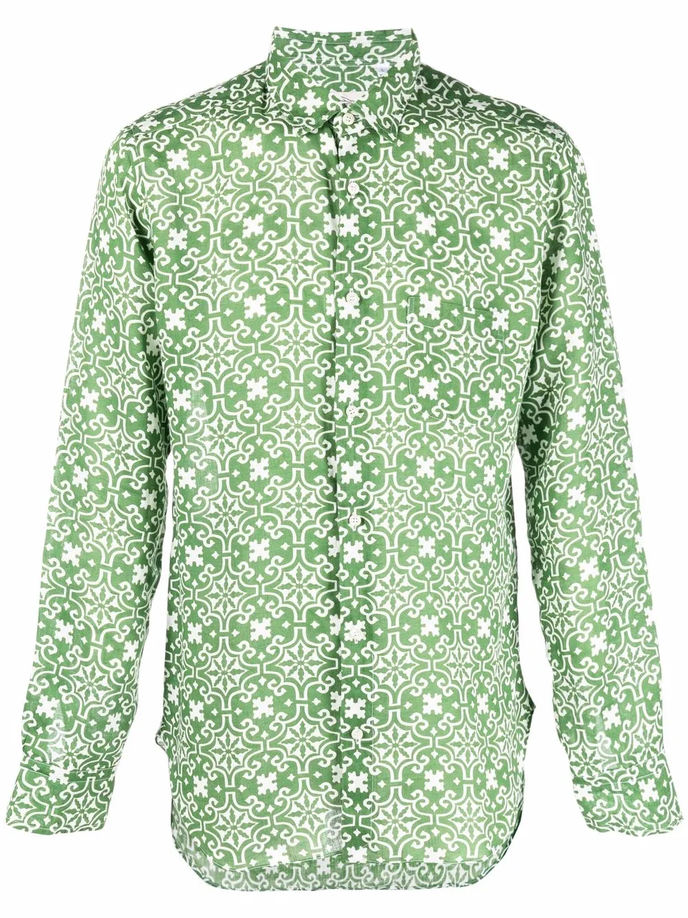 

PENINSULA SWIMWEAR camisa con estampado geométrico - Verde