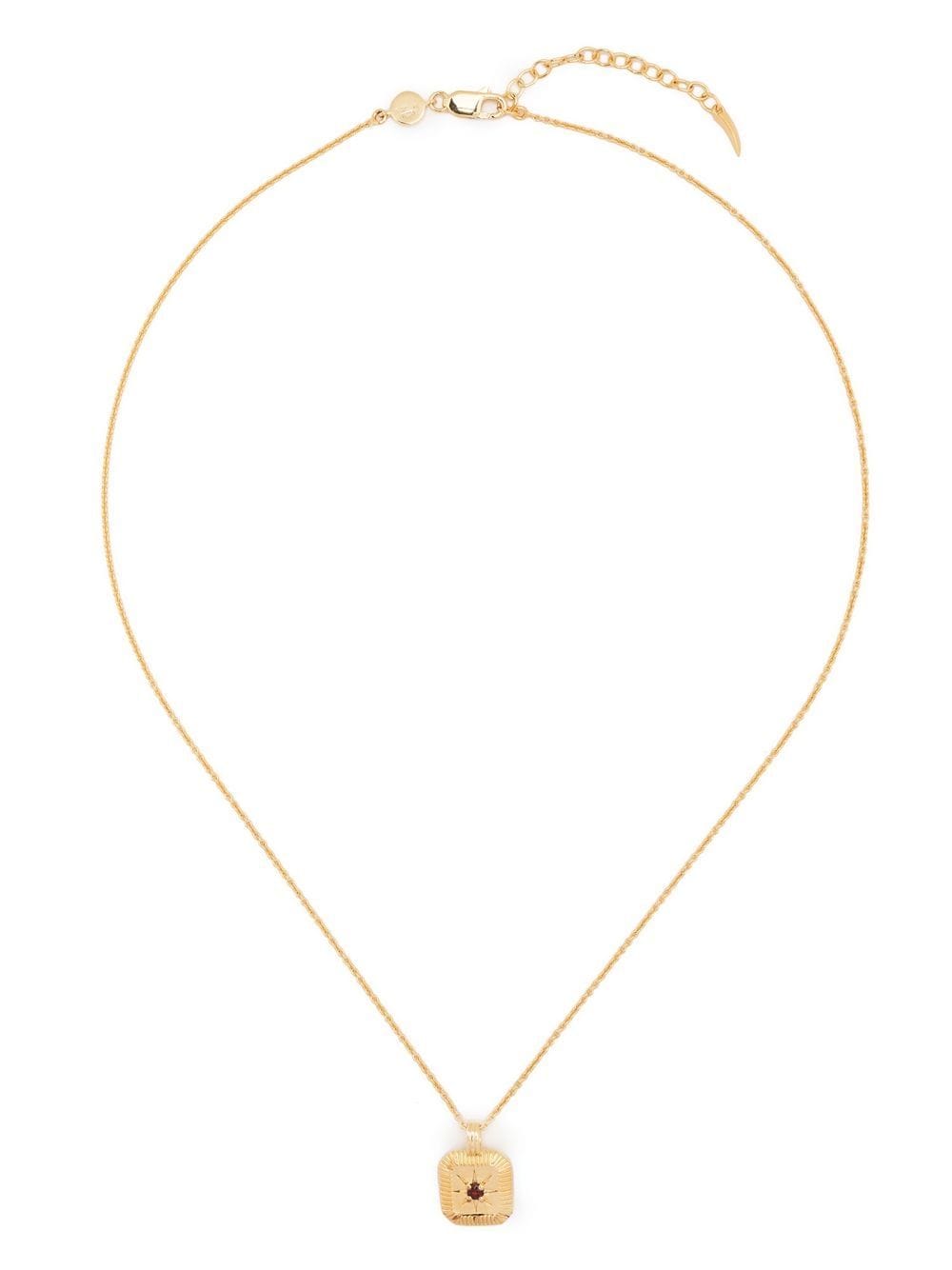 Shop Missoma January Birthstone Necklace In Gold
