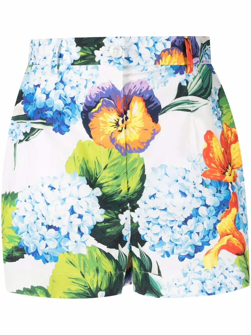 Dolce & Gabbana shorts con estampado floral - Blanco