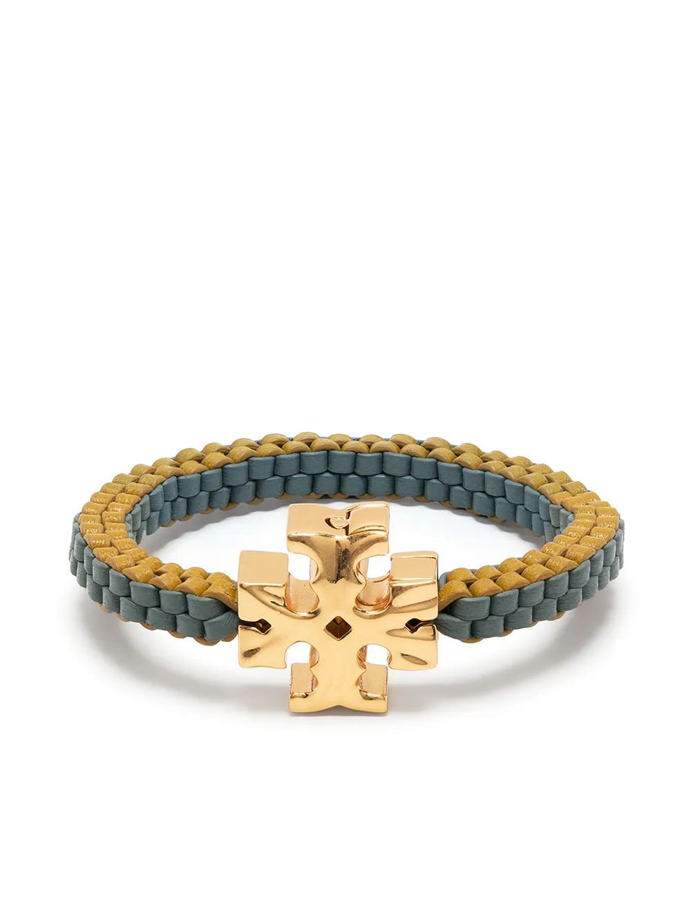 Tory Burch Roxanne Woven Leather Bracelet - Farfetch