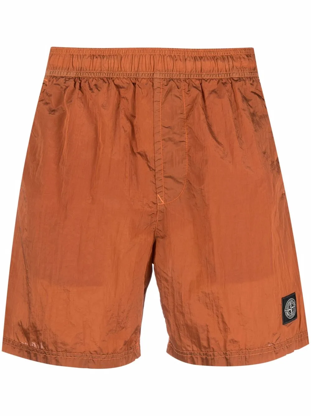 Stone Island Logo-patch Crinkled Swim 