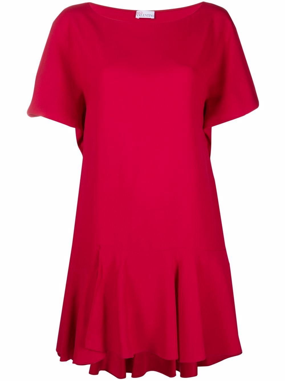 фото Red valentino pleated short-sleeve minidress