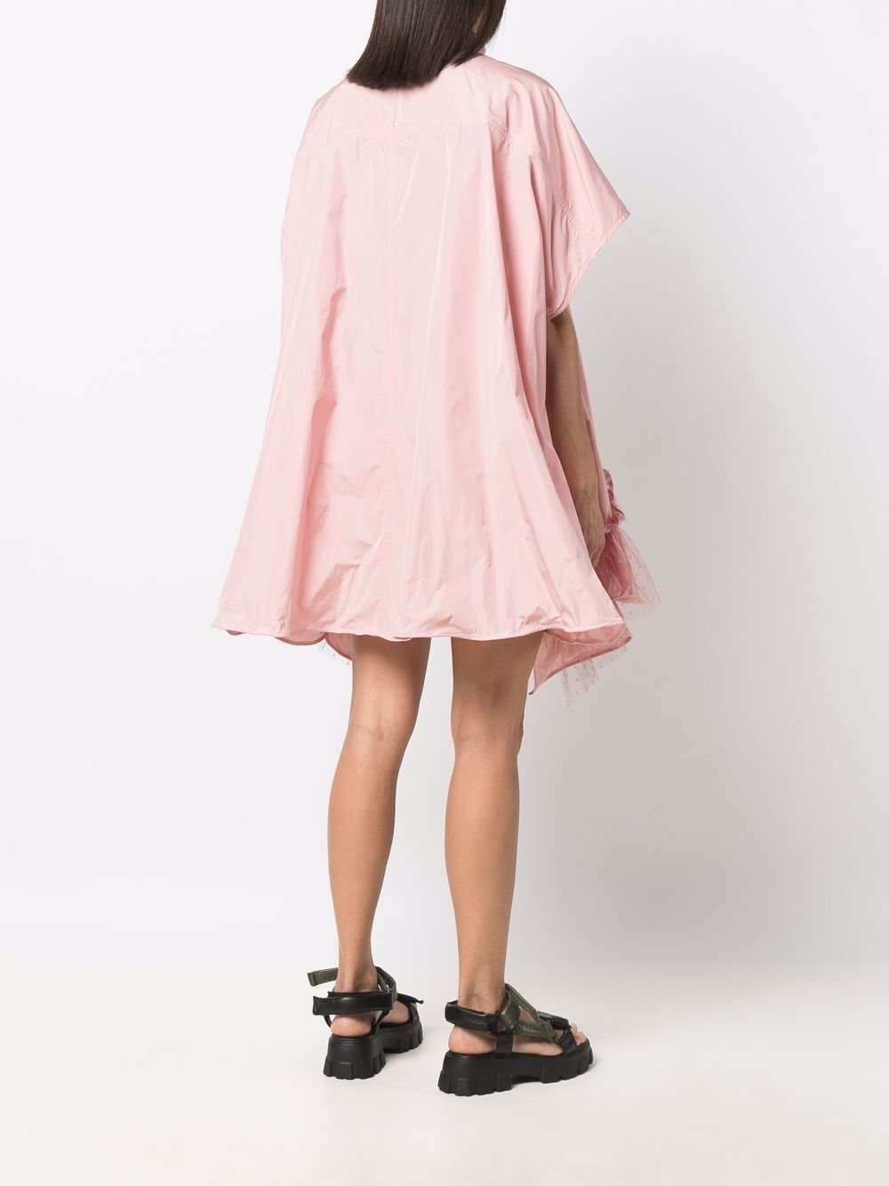 фото Red valentino ruffle-trim t-shirt dress