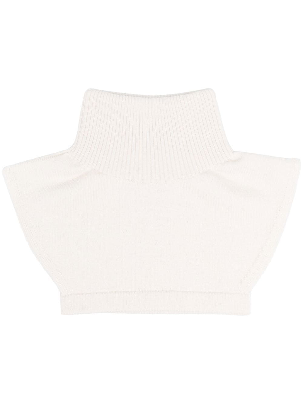 cut-out cashmere collar