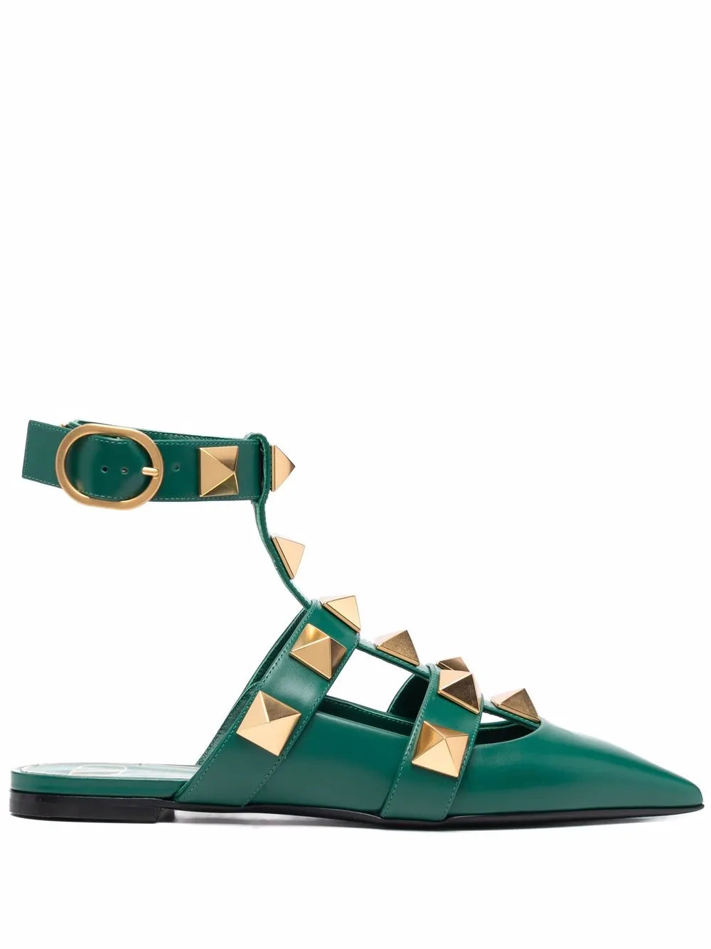 

Valentino Garavani flats Roman Stud - Verde