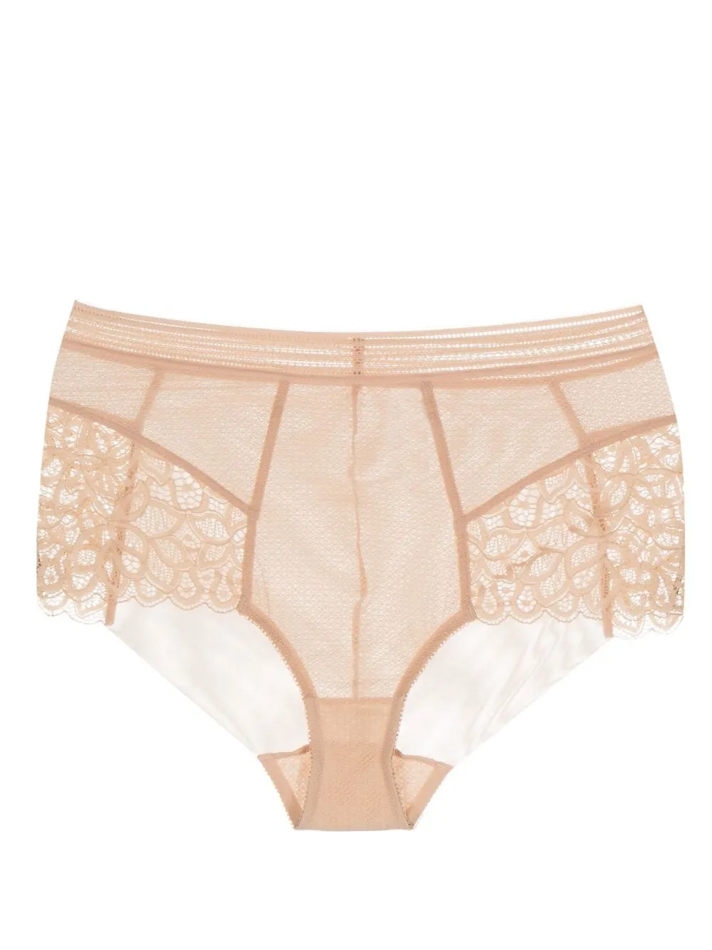 

Wacoal lace-trim full briefs - Neutrals