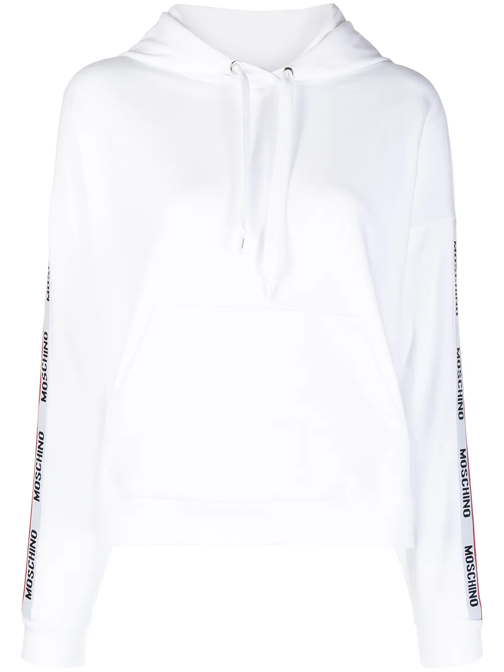 

Moschino Logo Taping Hoodie - White