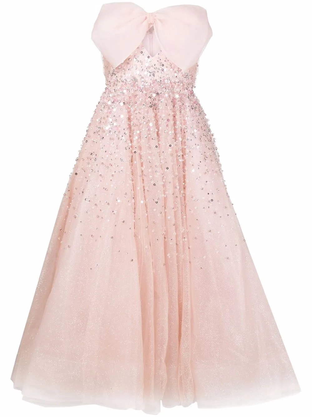 

Jenny Packham Dearest strapless tulle dress - Pink