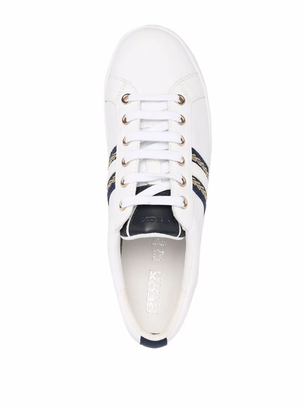 Geox Jaysen embroidered sneakers White