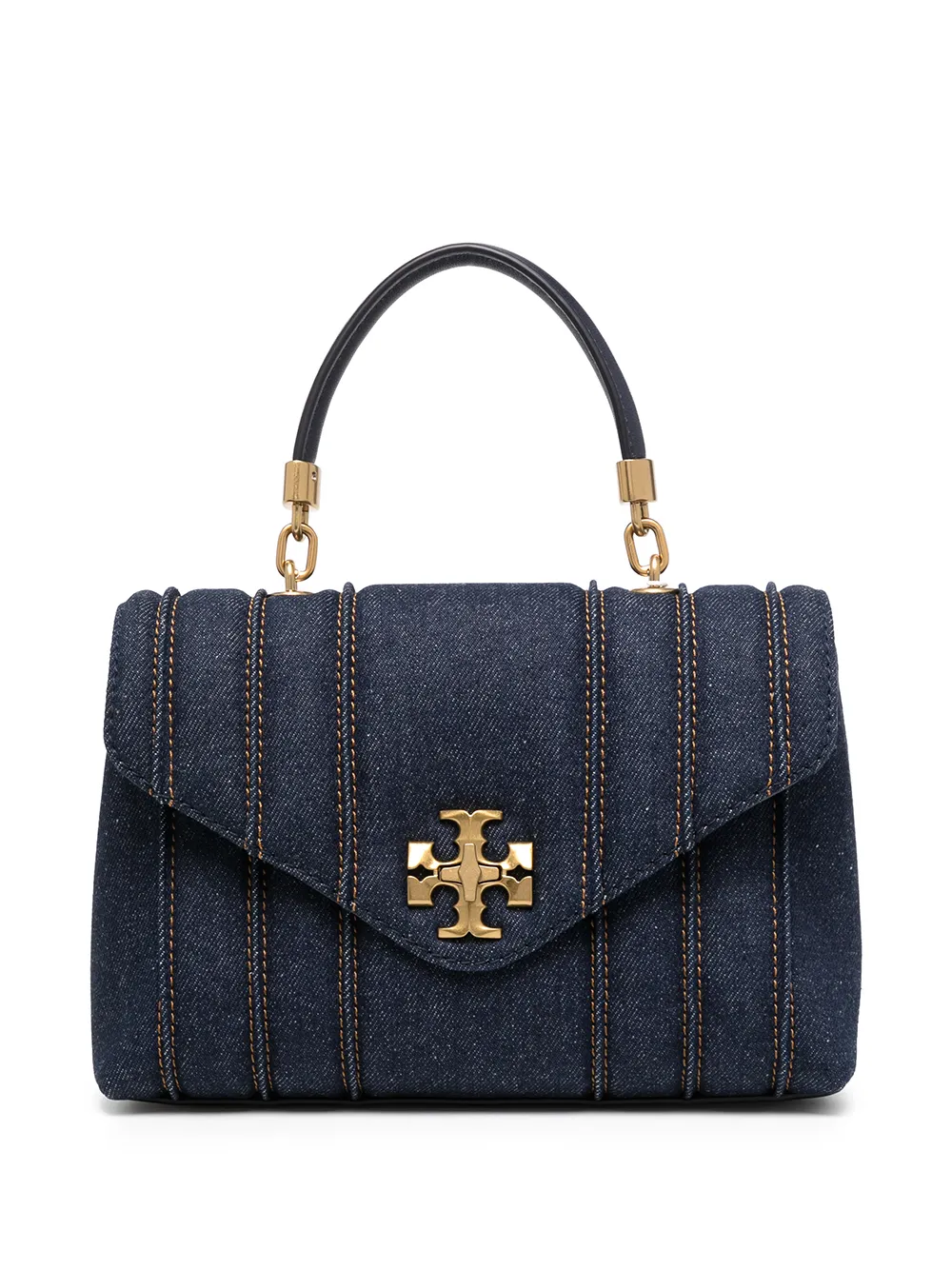 

Tory Burch bolsa satchel Kira pequeña - Azul