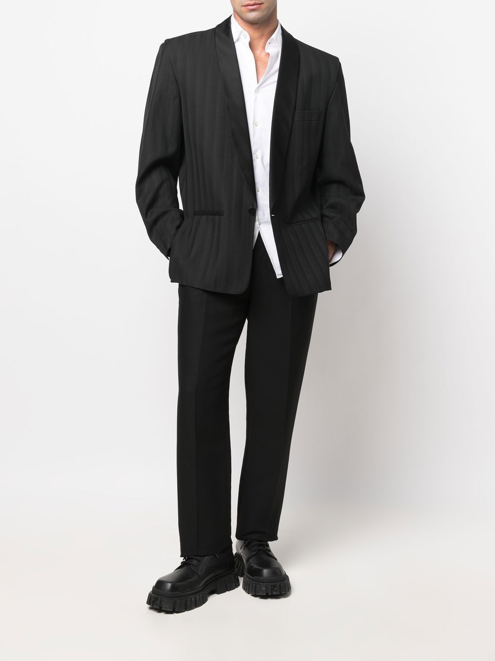 Image 2 of Pierre Cardin Pre-Owned veste de smoking à rayures (années 1980)
