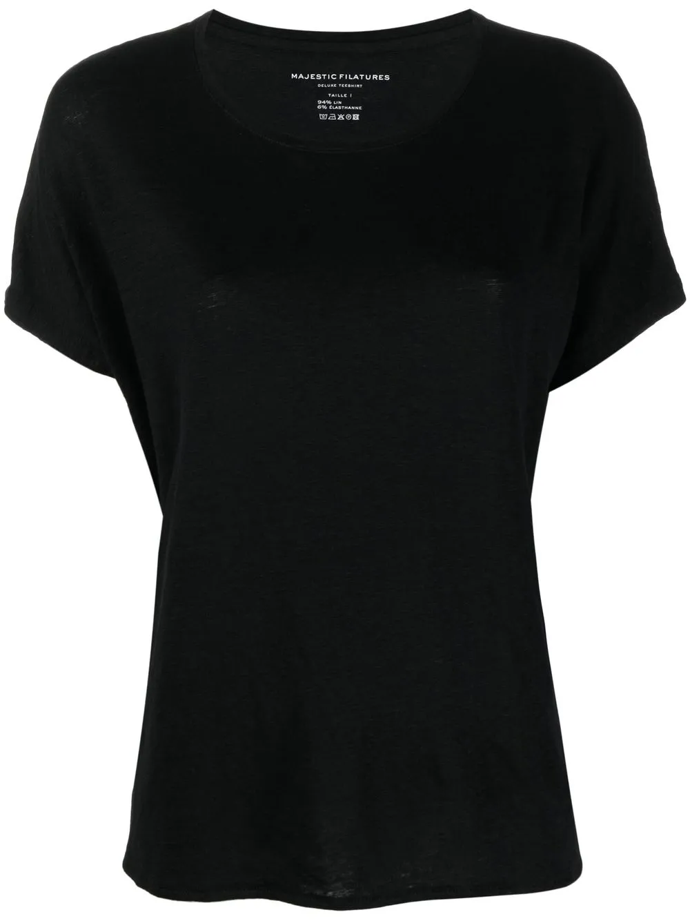 Majestic Filatures relaxed crew-neck T-shirt | Black | Image 1