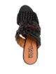 Michel Vivien Dahe interwoven leather mules