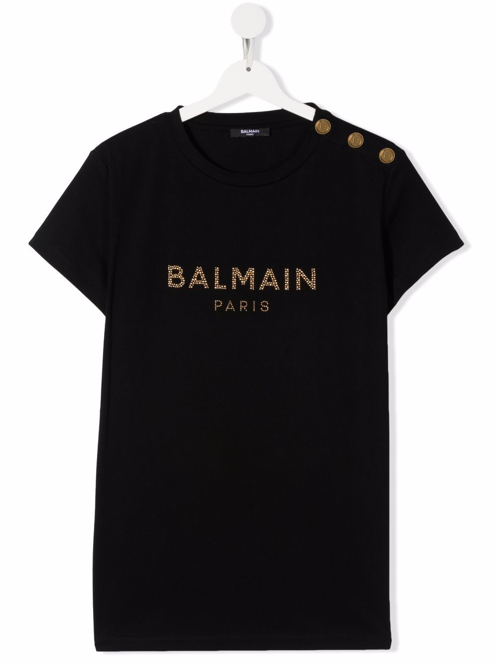 фото Balmain kids футболка со стразами