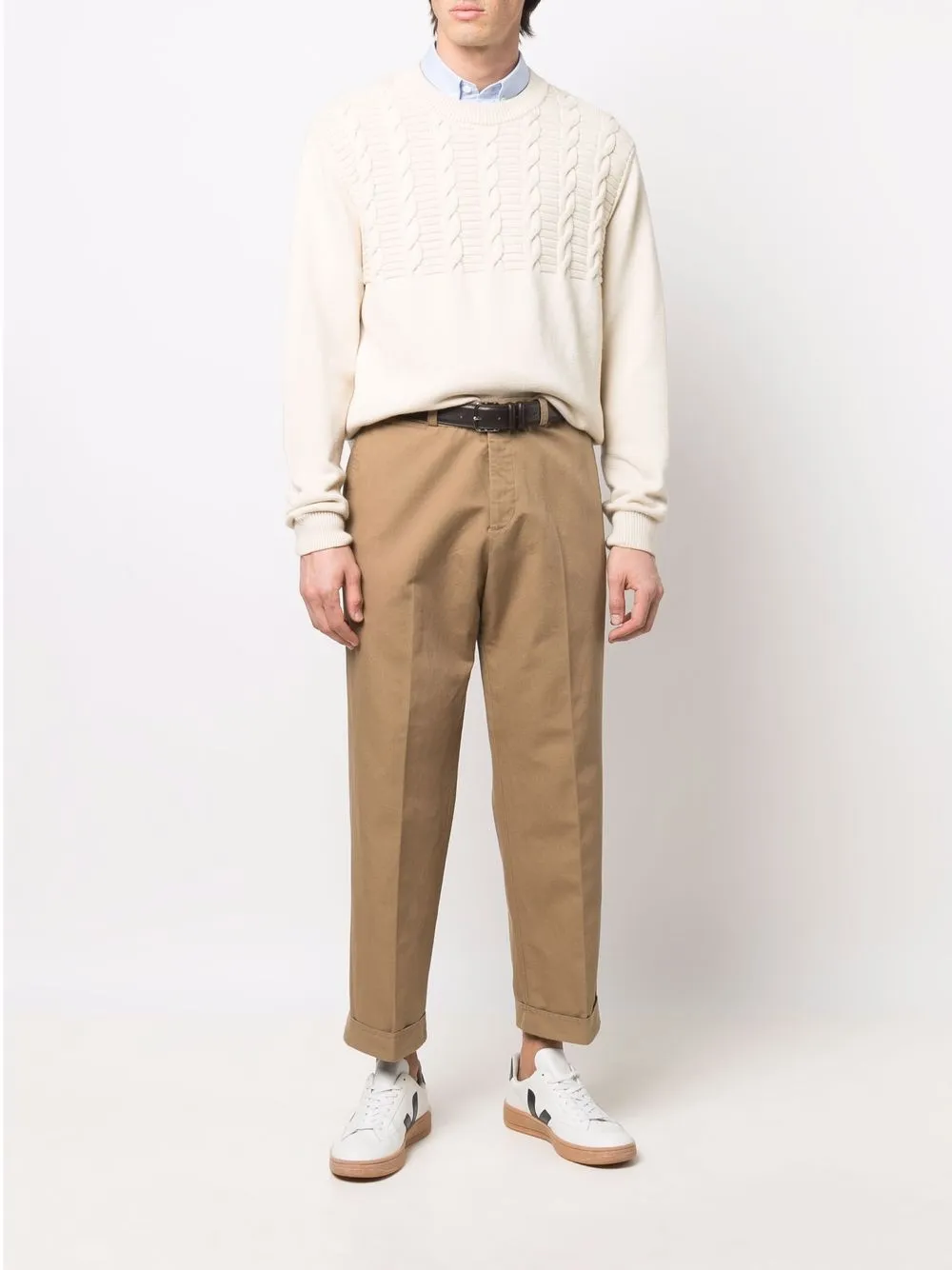 PT Torino Cropped chino - Bruin