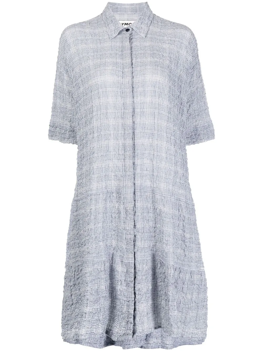 

YMC vestido midi de sarga - Gris