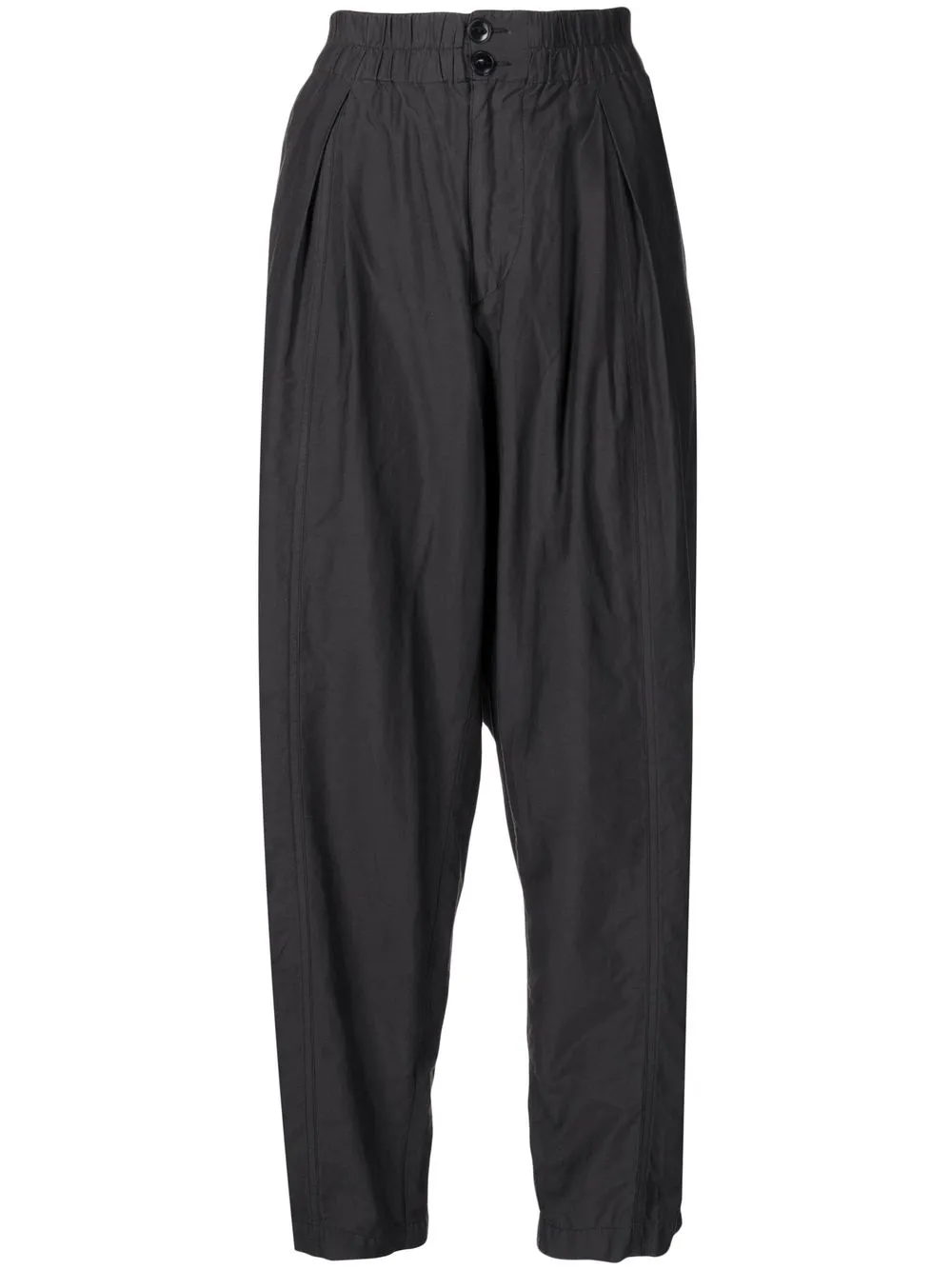 

YMC cropped pleated trousers - Black