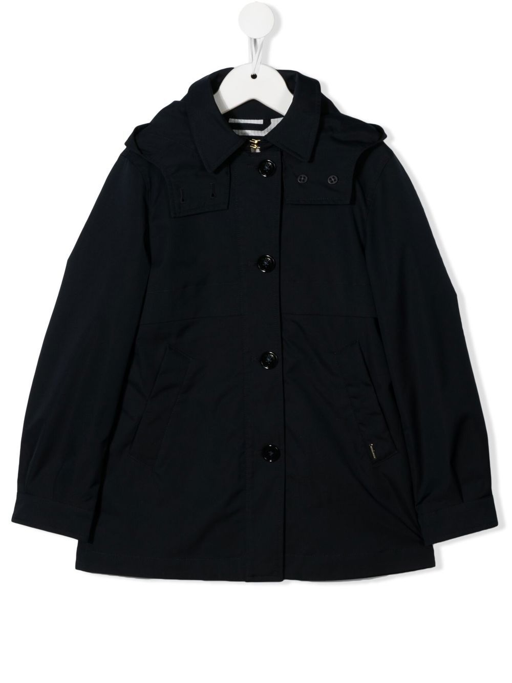 

Woolrich Kids hooded trench jacket - Blue