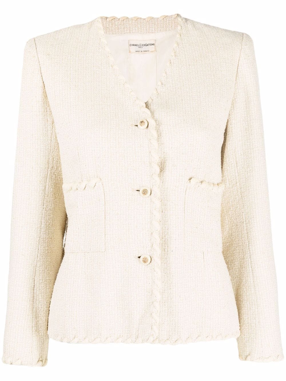 CHANEL Pre-Owned 1970s single-breasted Tweed Jacket - Farfetch