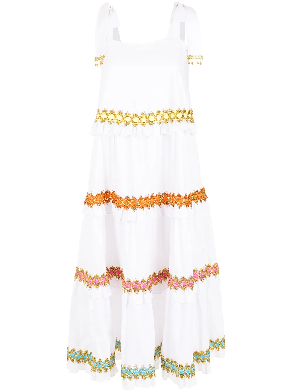 

Olympiah vestido midi Sininho - Blanco