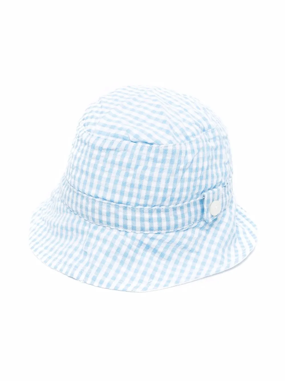 

Tartine Et Chocolat check-print sun hat - Blue