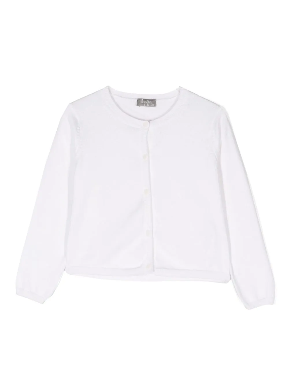 Il Gufo Fine-knit Cotton Cardigan In White