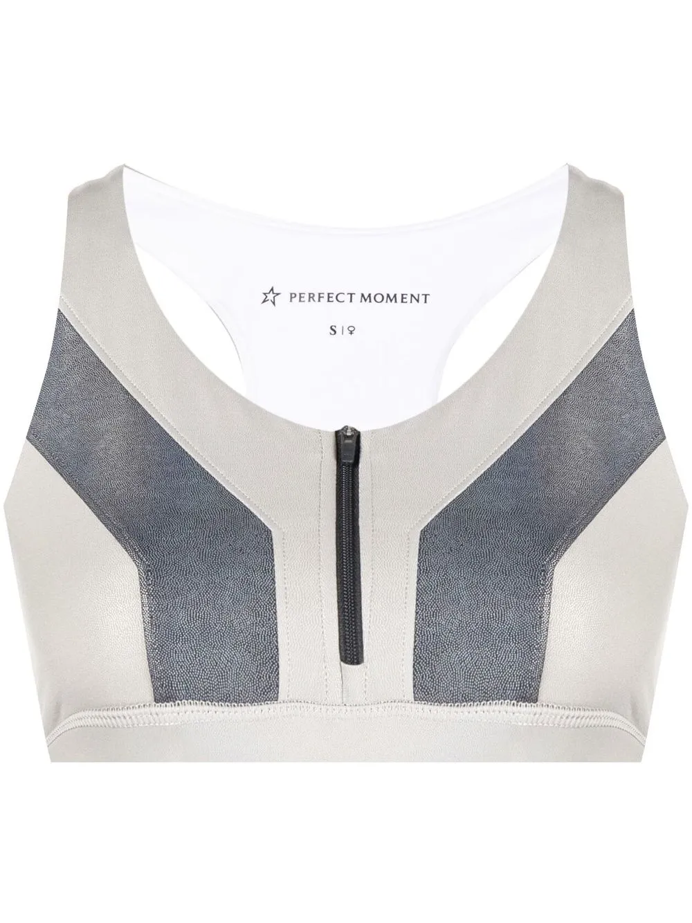 

Perfect Moment top deportivo con panel - Gris