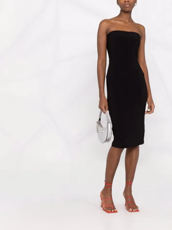 Norma Kamali mid-length Strapless Dress | Black | FARFETCH