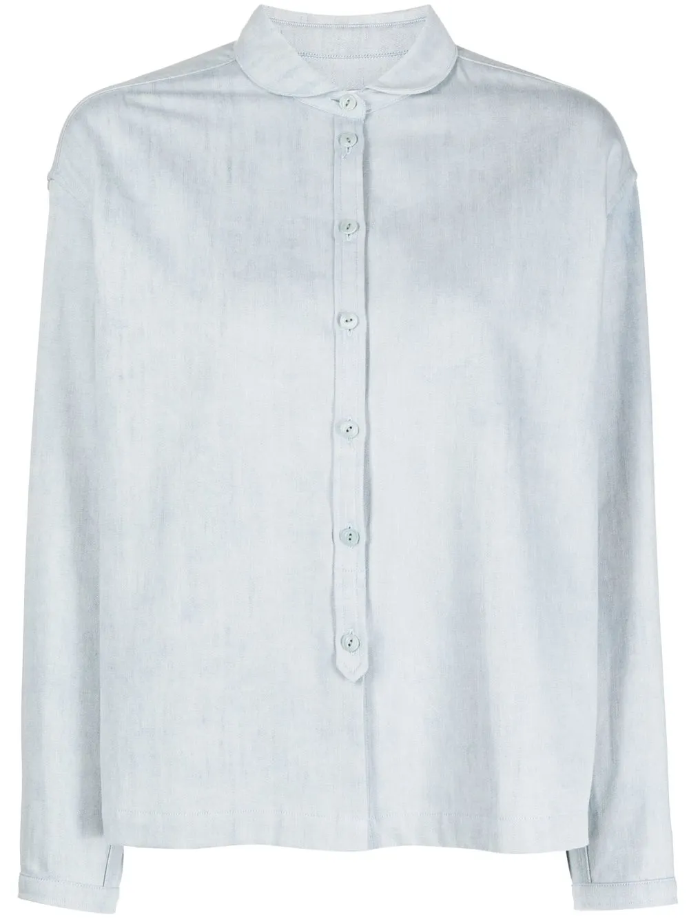 

YMC camisa ajustada con botones - Azul